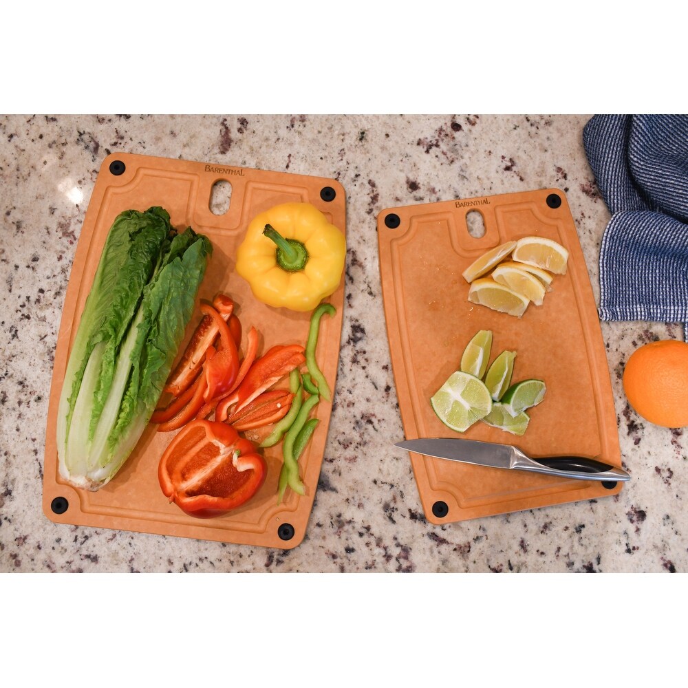 BPA free Eco Composite Reversible Cutting Board Set (2 pc.)   Brown