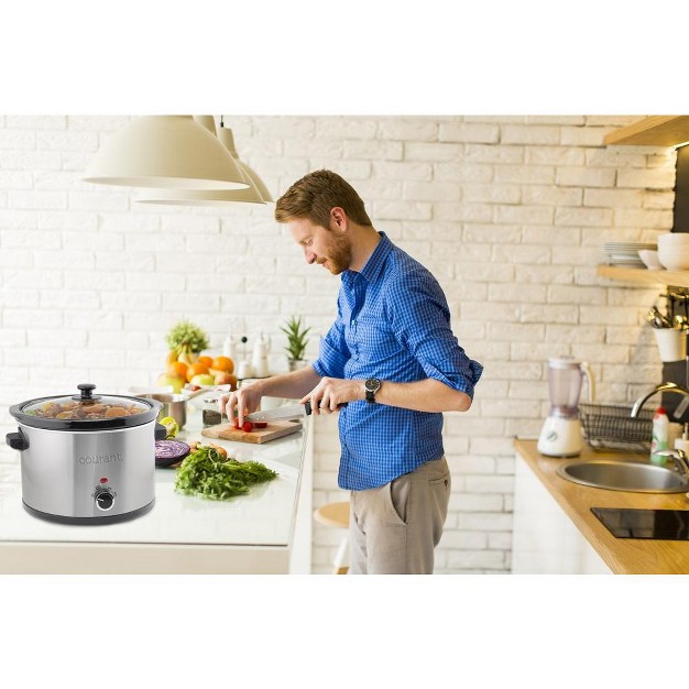 Courant 5 Quart Slow Cooker Stainless Steel