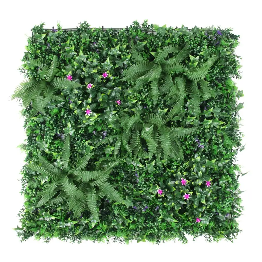 Pq8 100x100 cm Boxwood Hedge Artificial Vertical Garden Screen Green Plant Wall for Home Decoration