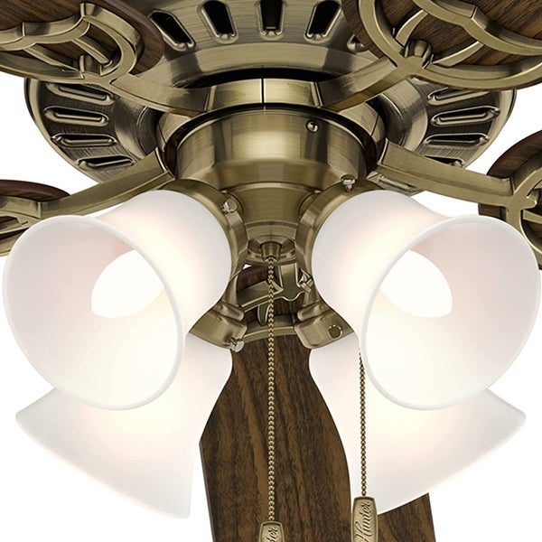 52 inch Studio Series New Bronze Ceiling Fan with LED Light Kit and Pull Chain Shopping - The Best Deals on Ceiling Fans | 41562994