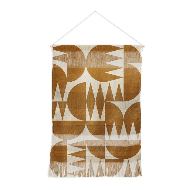 Alisa Galitsyna Woodblock Pattern Fiber Wall Hanging Society6