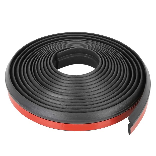 Unique Bargains Car Z Shape Rubber Weather Waterproof Strip Seal Edge Protector 4m Black 1pc