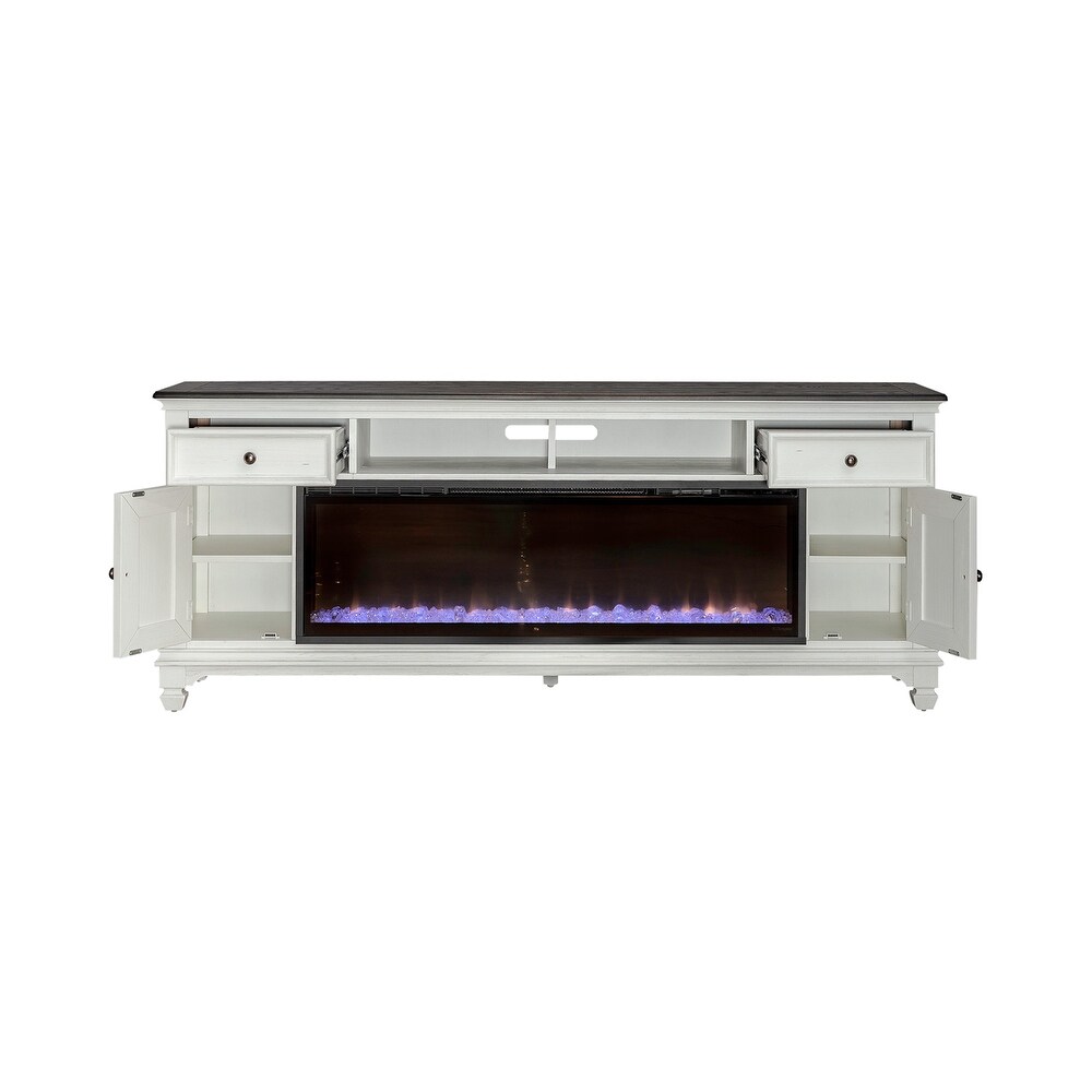 yson Park 80 Inch Console with Firebox