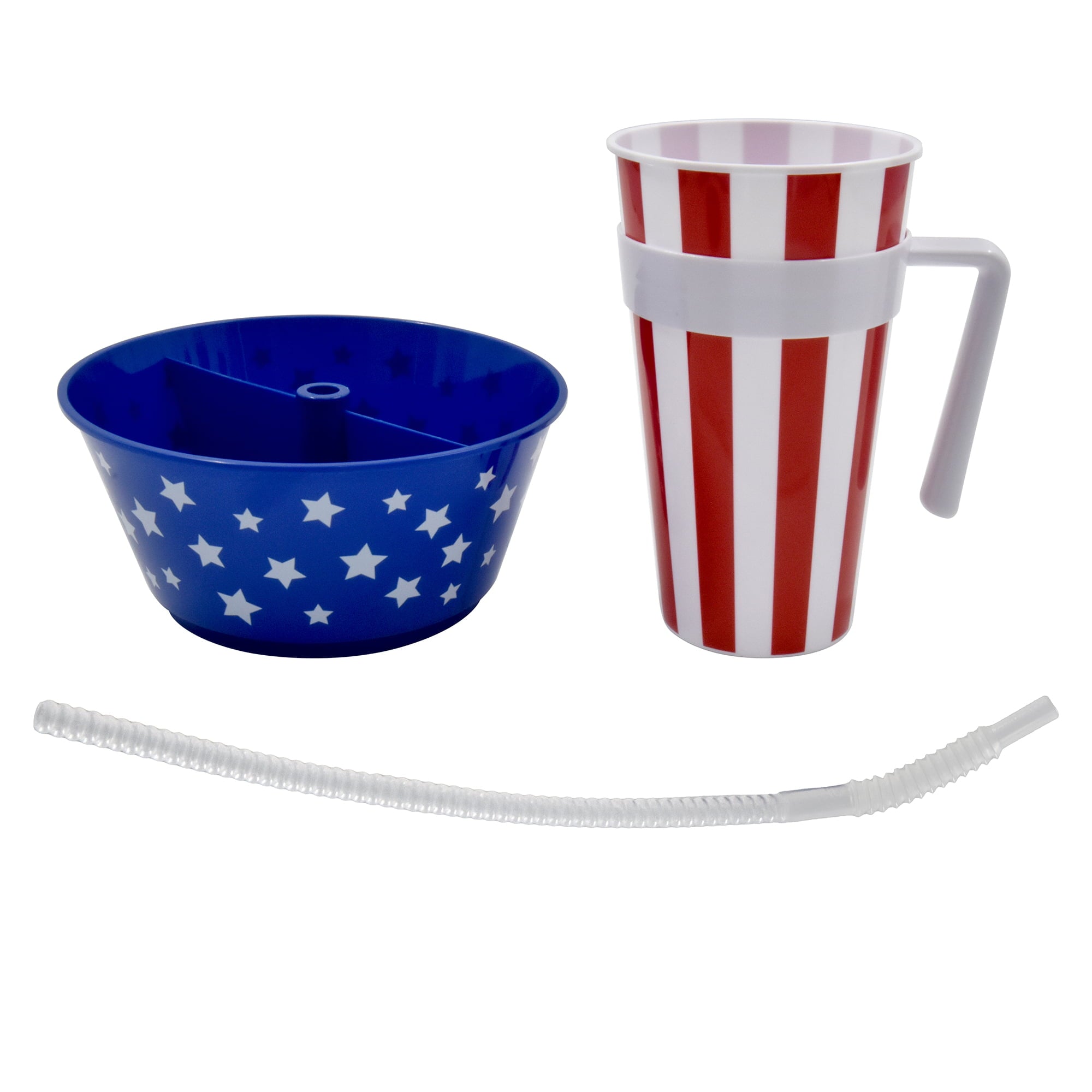 Patriotic Stadium Tumbler Cups with Bowl on Top， 28oz， Way to Celebrate