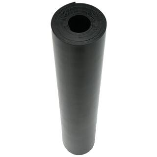 Rubber-Cal Cloth Inserted SBR 316 in. x 36 in. x 96 in. 70A Rubber Sheet - Black 20-107-0187-36-096