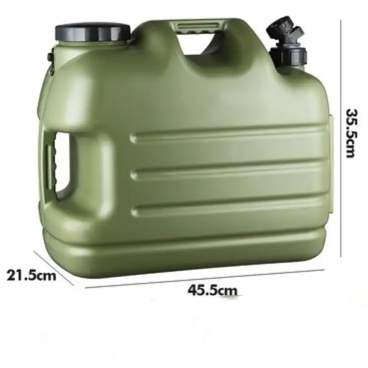 Thickened Wear Resistant Portable Car Plastic Water Storage Bucket With Faucet Camping