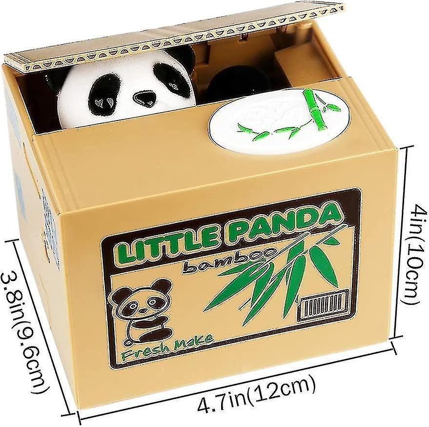 Panda Stealing Money Bank， Piggy Bank For Kids， Coin Bank For Money Saving， Automatic Stealing Money