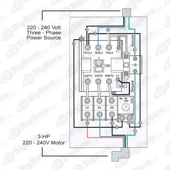 Big Horn 18833 3 Phase  50HZ @ 240V   60HZ @ 220V ...