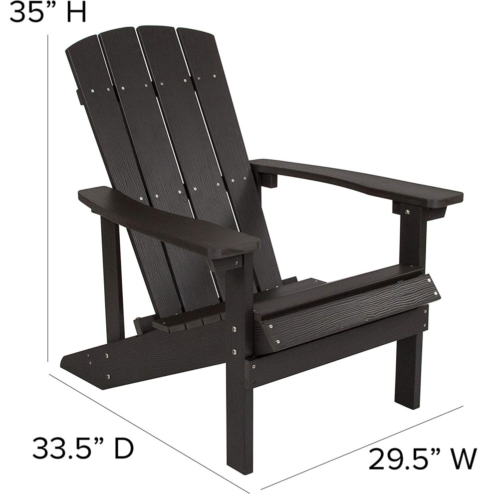 4 Pack Adirondack Chair   Weather Seat With Vertical Lattice Back   Transitional   Adirondack Chairs   by Decor Love  Houzz