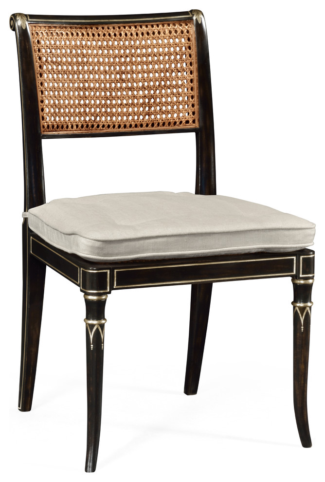 Linden Charcoal Wash Dining Side Chair   Tropical   Dining Chairs   by Jonathan Charles Fine Furniture  Houzz
