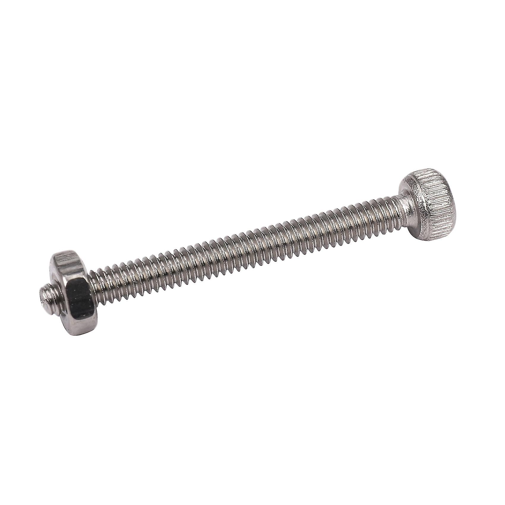 M2 X 20mm Long Hex Socket Knurled Cap Screws Bolts Nuts Set 20pcs