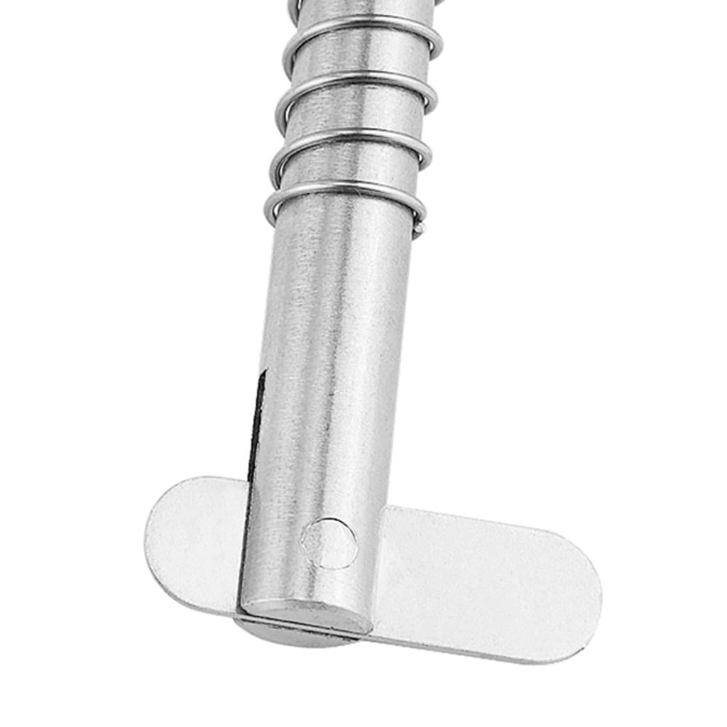 Spring Loaded Quick Release Pin Boat Bimini Top Deck Hinge Stainless Steel 12x80mm