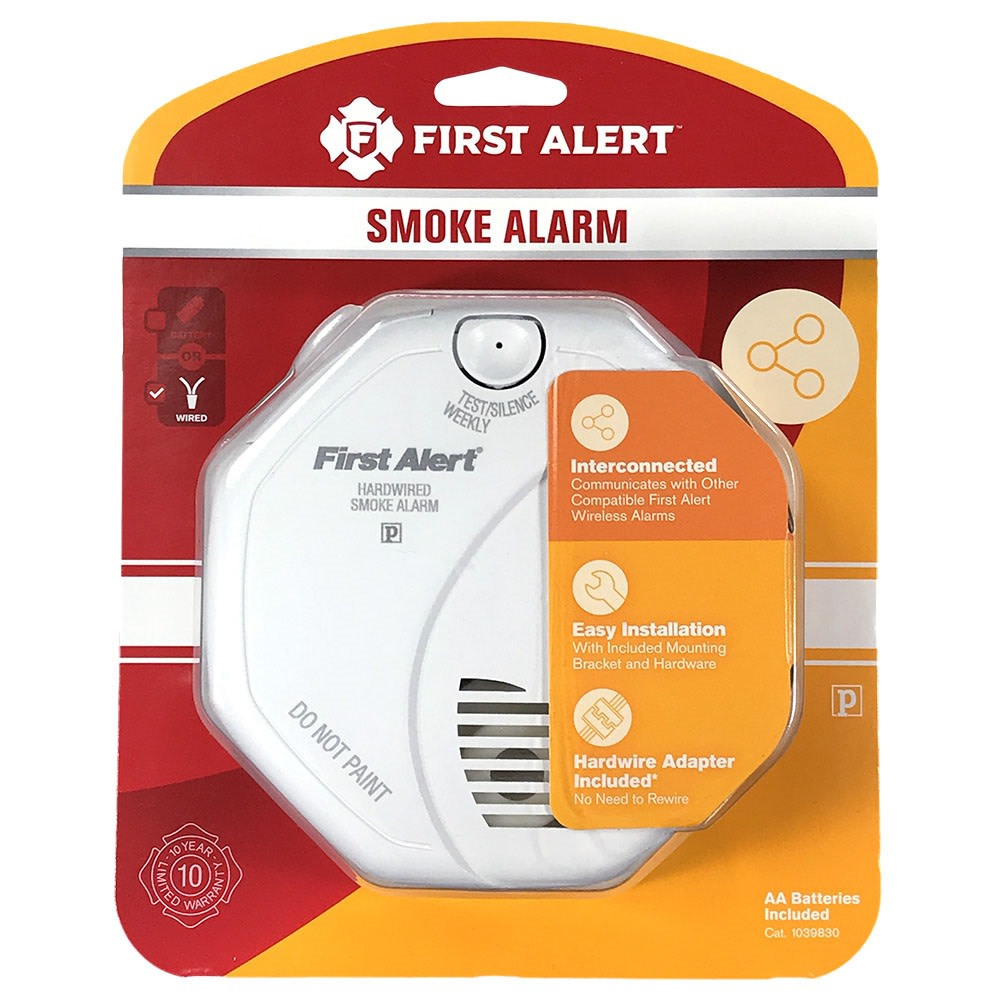 Wireless Interconnect Hardwired Smoke Alarm