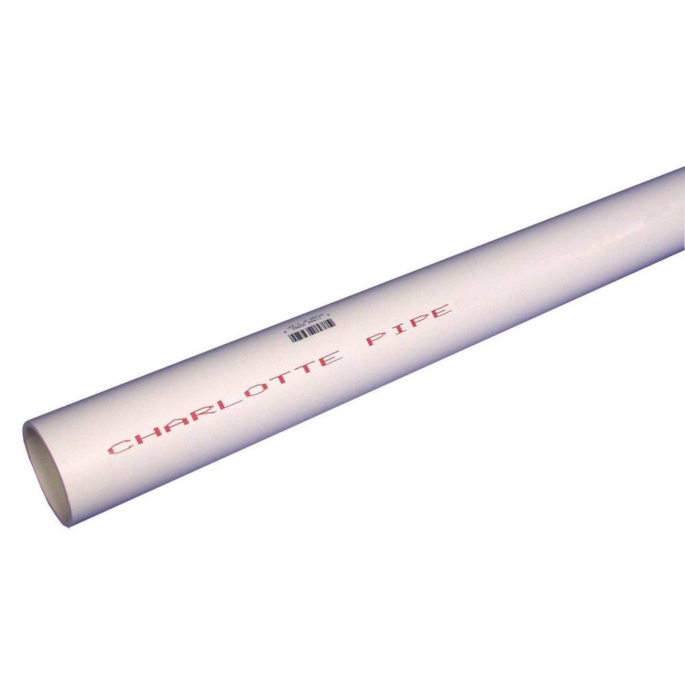 Charlotte Pipe 1 in. x 10 ft. PVC Schedule 40 Tubing DWV Pipe PVC040100600RS