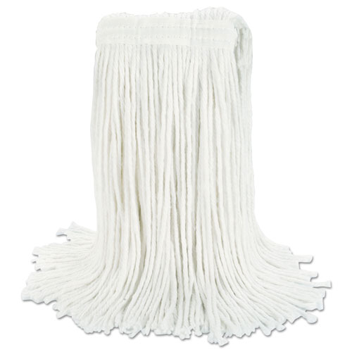 Boardwalk Cut-End Wet Mop Head | Rayon， No. 20， White， 12