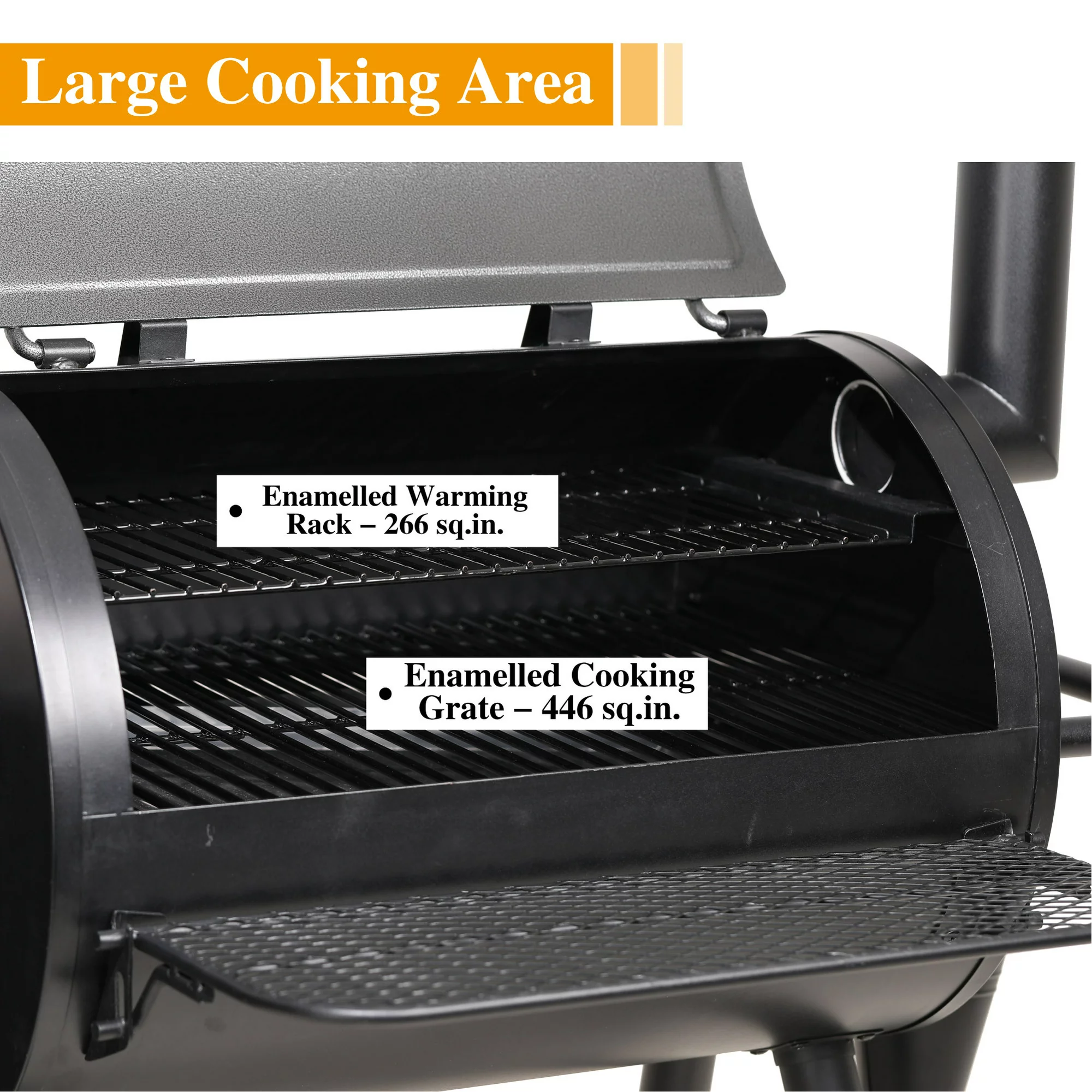 Sophia and William 8 in 1 Portable Wood Pellet Grill and Smoker with Protected Cover