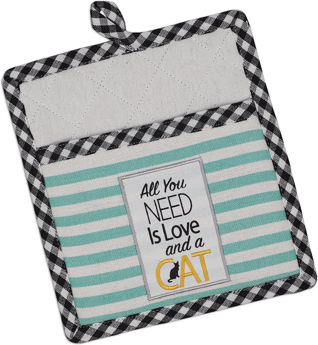 Design Imports All You Need Is Love and A Cat Potholder Gift Set