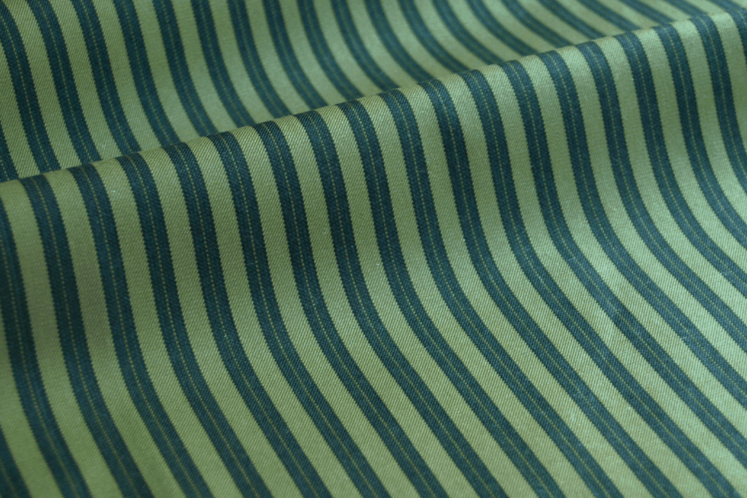 Howe, Burnley Overdye Ticking in Olive (Reversible)