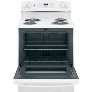 GE 30 in. 5.0 cu. ft. Freestanding Electric Range in White JB256DMWW