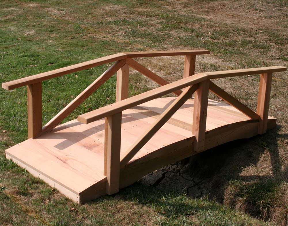 Creekvine Design Cedar Pearl River Garden Bridge-Size:10'