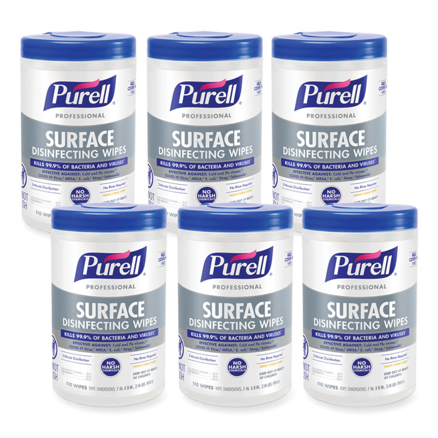 Professional Surface Disinfecting Wipes by PURELLandreg; GOJ934206CT