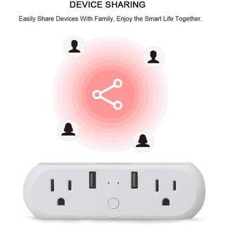 Xodo Wi-Fi Smart Plug Outlet 10A USB ConnectorsCompatible w Alexa and Google AssistantRemote App ControlETL Listed2-Pack WP3 (2-Pack)