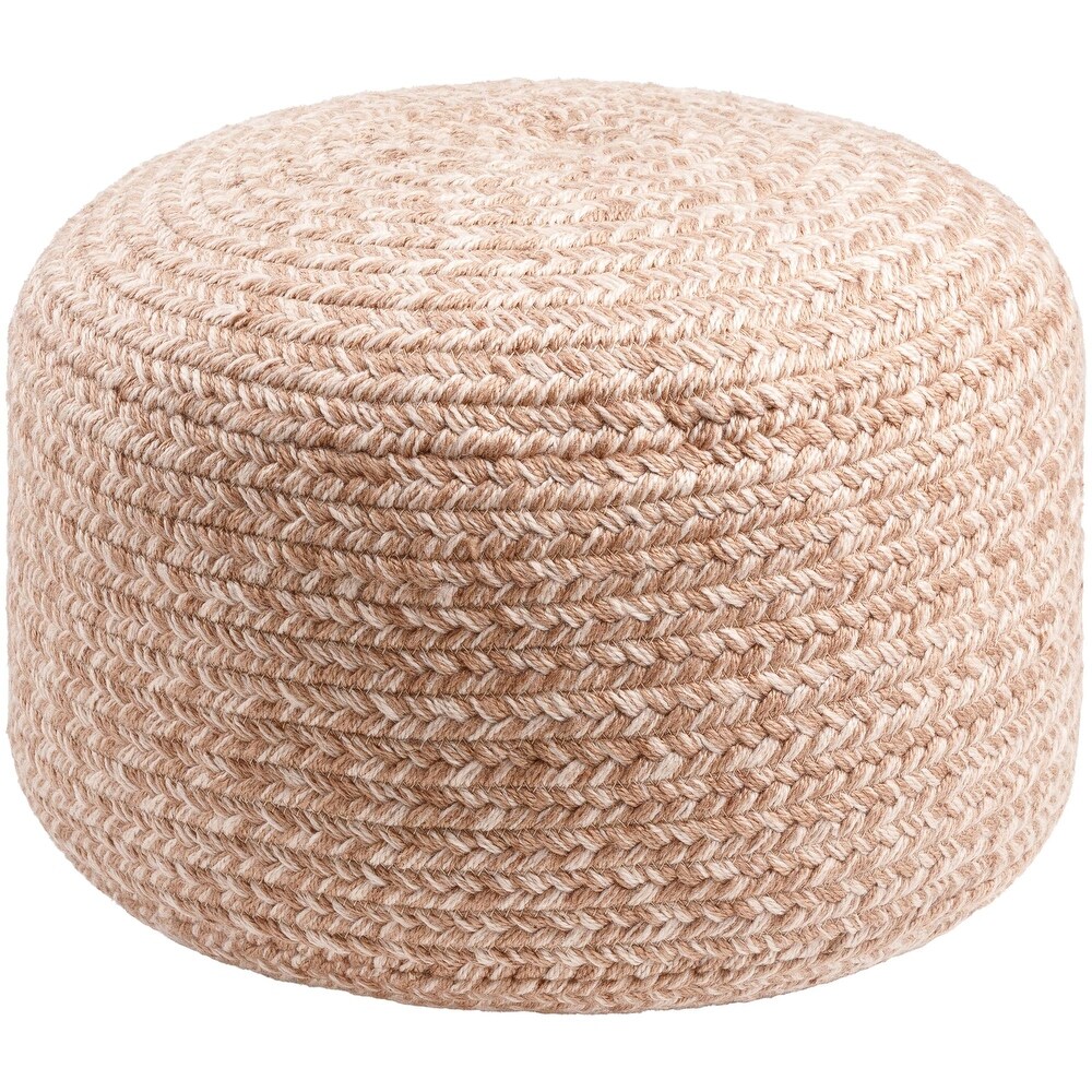 Artistic Weavers Entwined Modern   Contemporary Solid Color Pouf