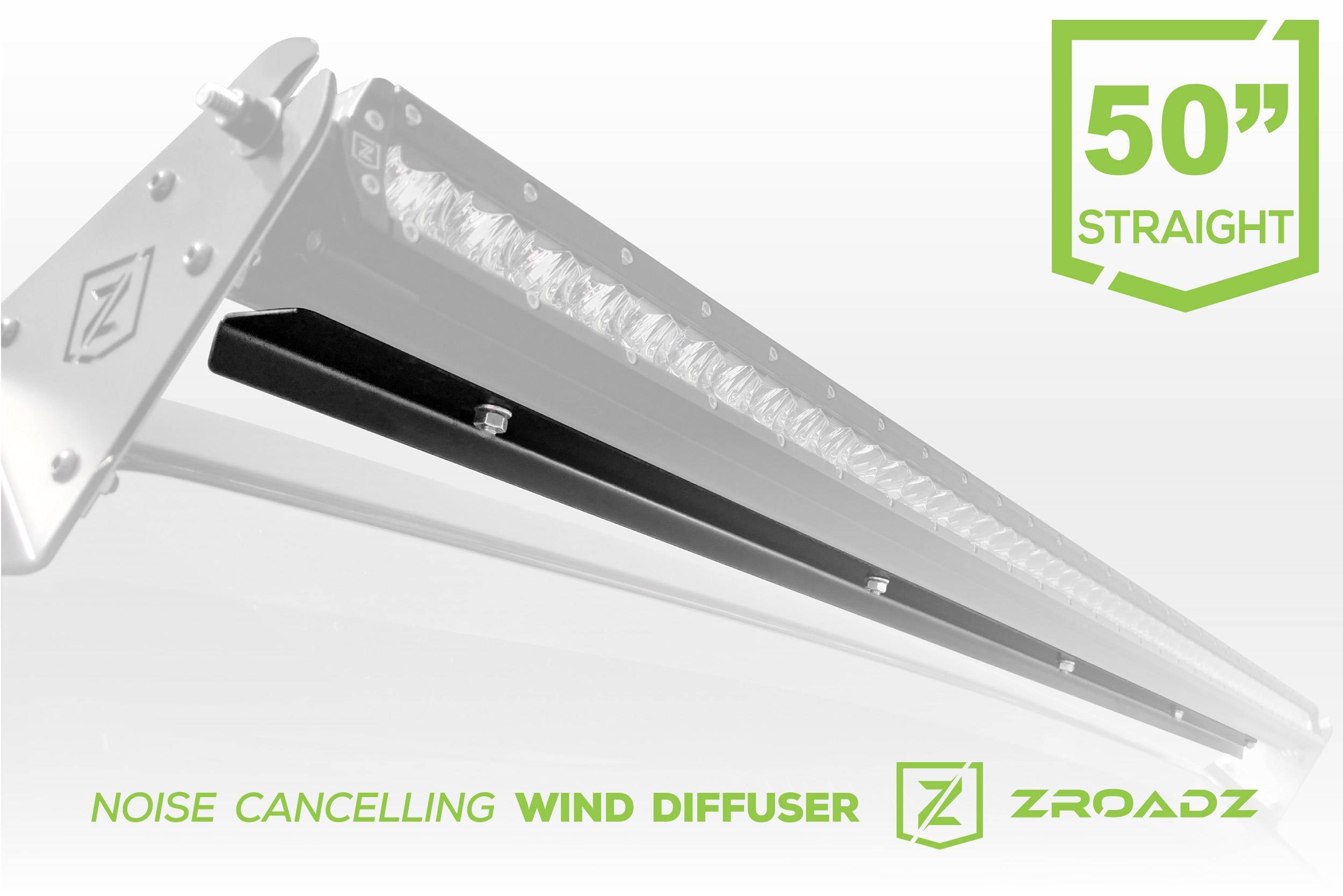 ZROADZ 2019-2021 Fits Jeep Gladiator Wrangler JL JLU 2007-2018 Wrangler JK 50 Inch similar style Straight Single Row LED Light Bar Black Z330051S