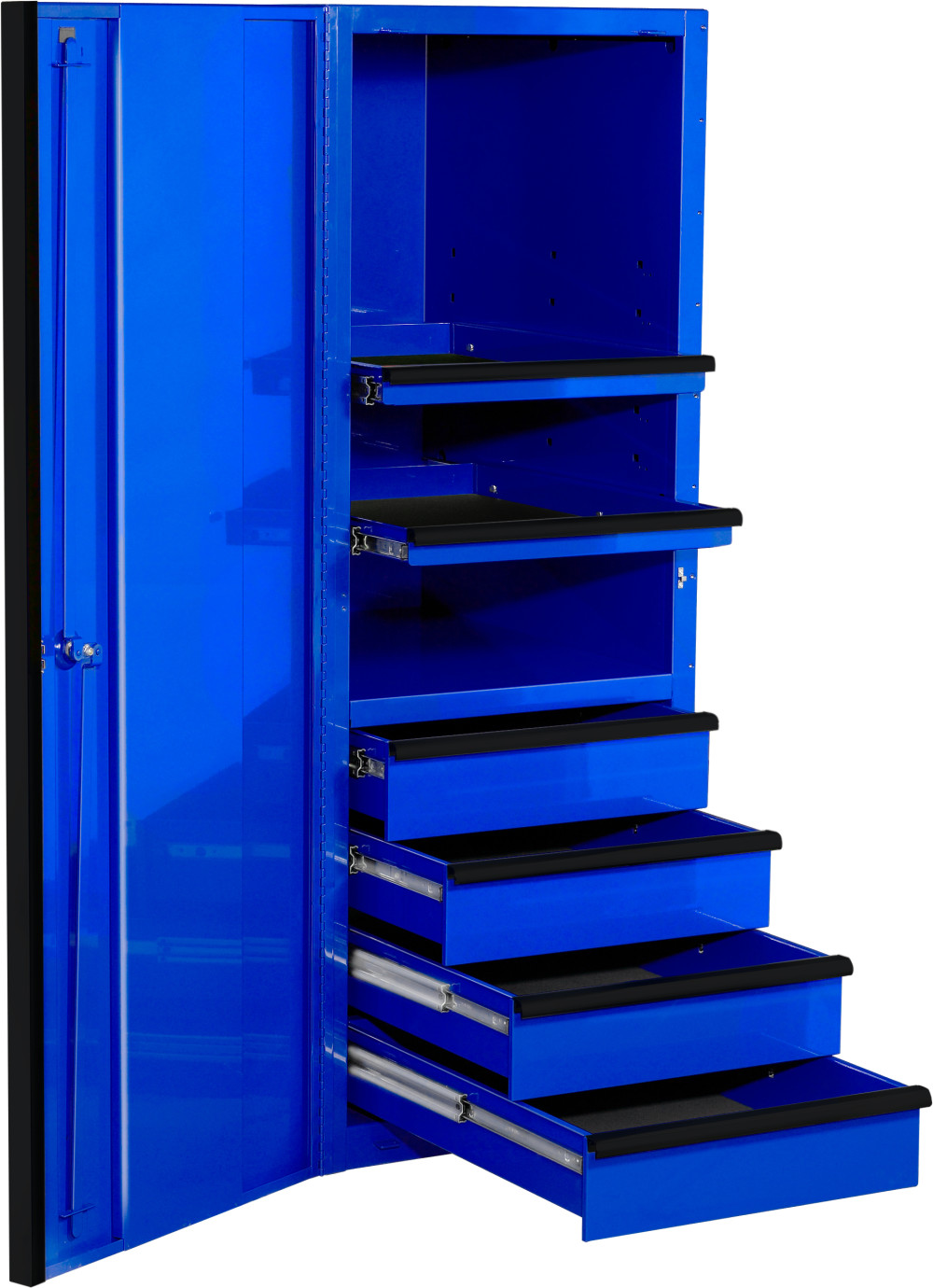 Extreme Tools 24 Blue Side Cabinet with Black Handles
