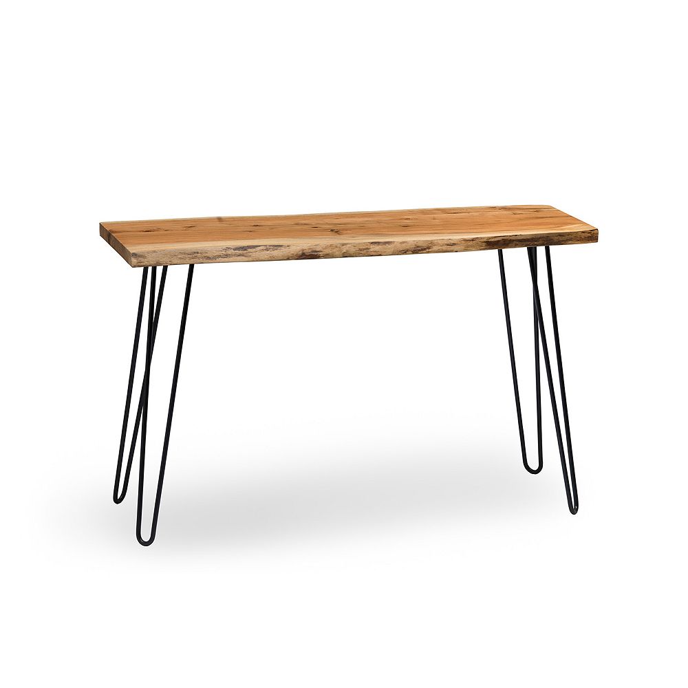 Alaterre Furniture Hairpin Live Edge Console Table