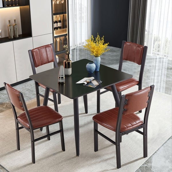 Dining Chairs Upholstered Side Chairs Faux Leather Dining Chairs For Kitchen or Dining Room(Set of 2)