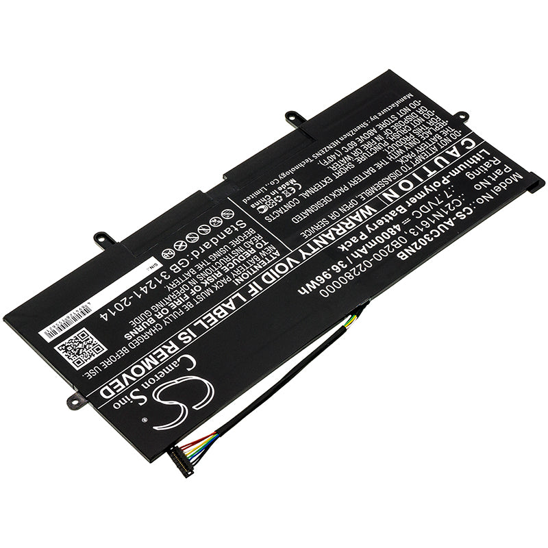 Asus C302CA C302CA0041A6Y30 C302CA1A C302CAF6Y3 Replacement Battery BatteryClerkcom Laptop and Notebook