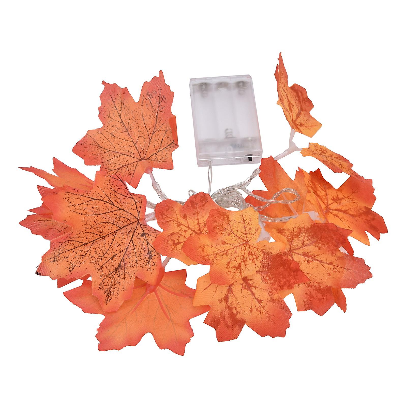 Led Maple Fall Light Exquisite Battery Powered String Light For Party Courtyard Garden