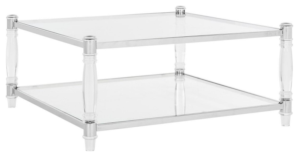 Adara Acrylic Coffee Table   Traditional   Coffee Tables   by AED Luxury Home Decor  Houzz