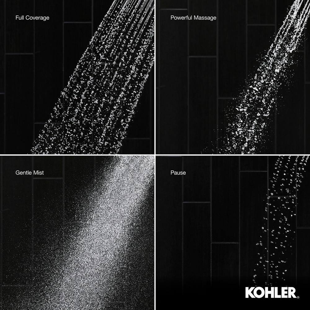 KOHLER Claro 1-Spray Dual Wall Mount Fixed and Handheld Shower Head 1.75 GPM in Vibrant Brushed Nickel R30236-G-BN