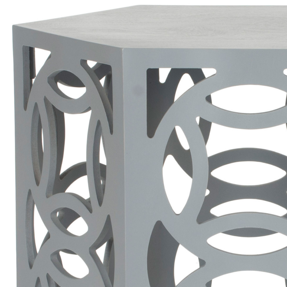 Kalah Side Table Pearl Blue Gray   Modern   Side Tables And End Tables   by Virgil Stanis Design  Houzz