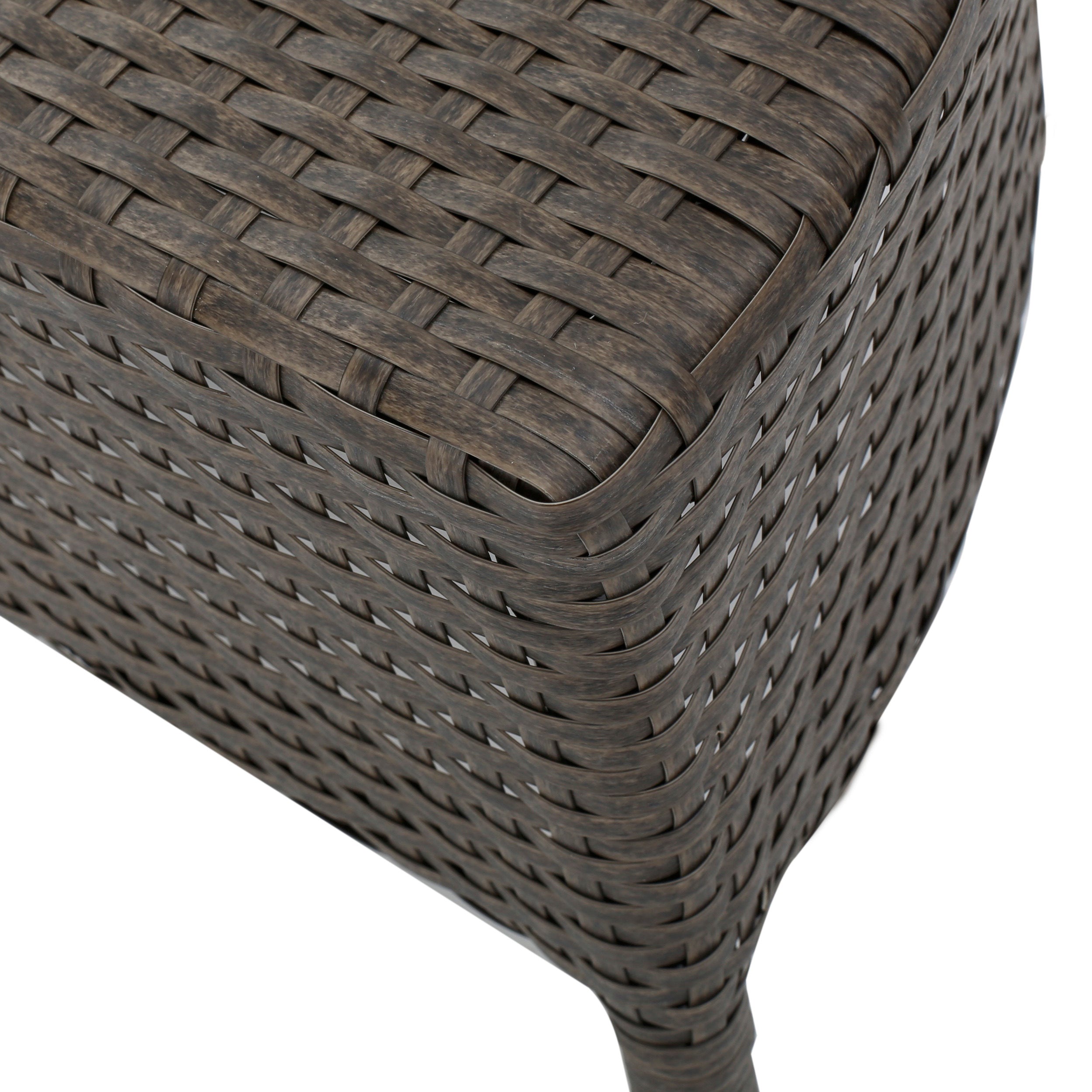 Harper Outdoor Wicker Half-Round Coffee Table