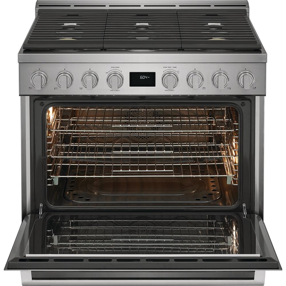 Electrolux 36-inch Freestanding Gas Range with Convection Technology ECFG3668AS