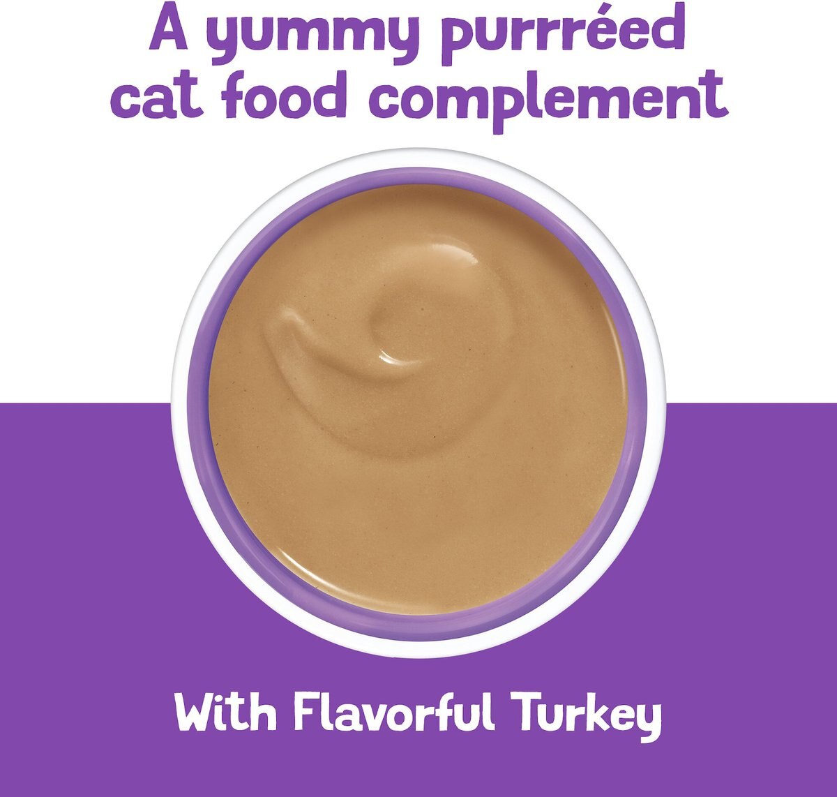 Friskies Pureed Topper Lil' Shakes With Flavorful Turkey Cat Food， 1.55-oz bag， Case of 16