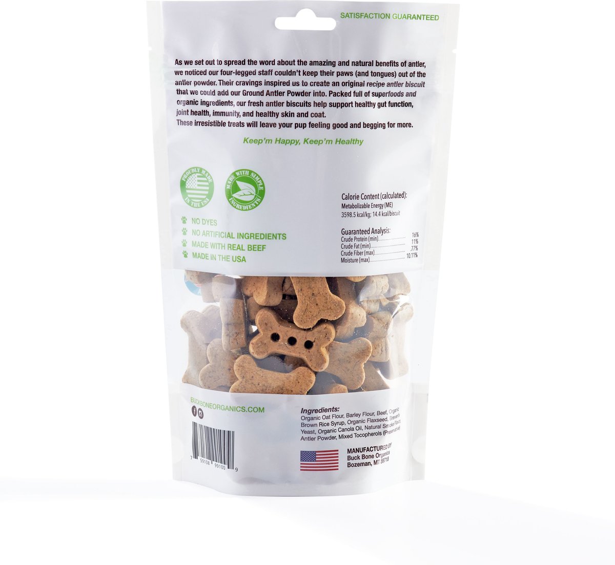 Buck Bone Organics Antler Dog Biscuits