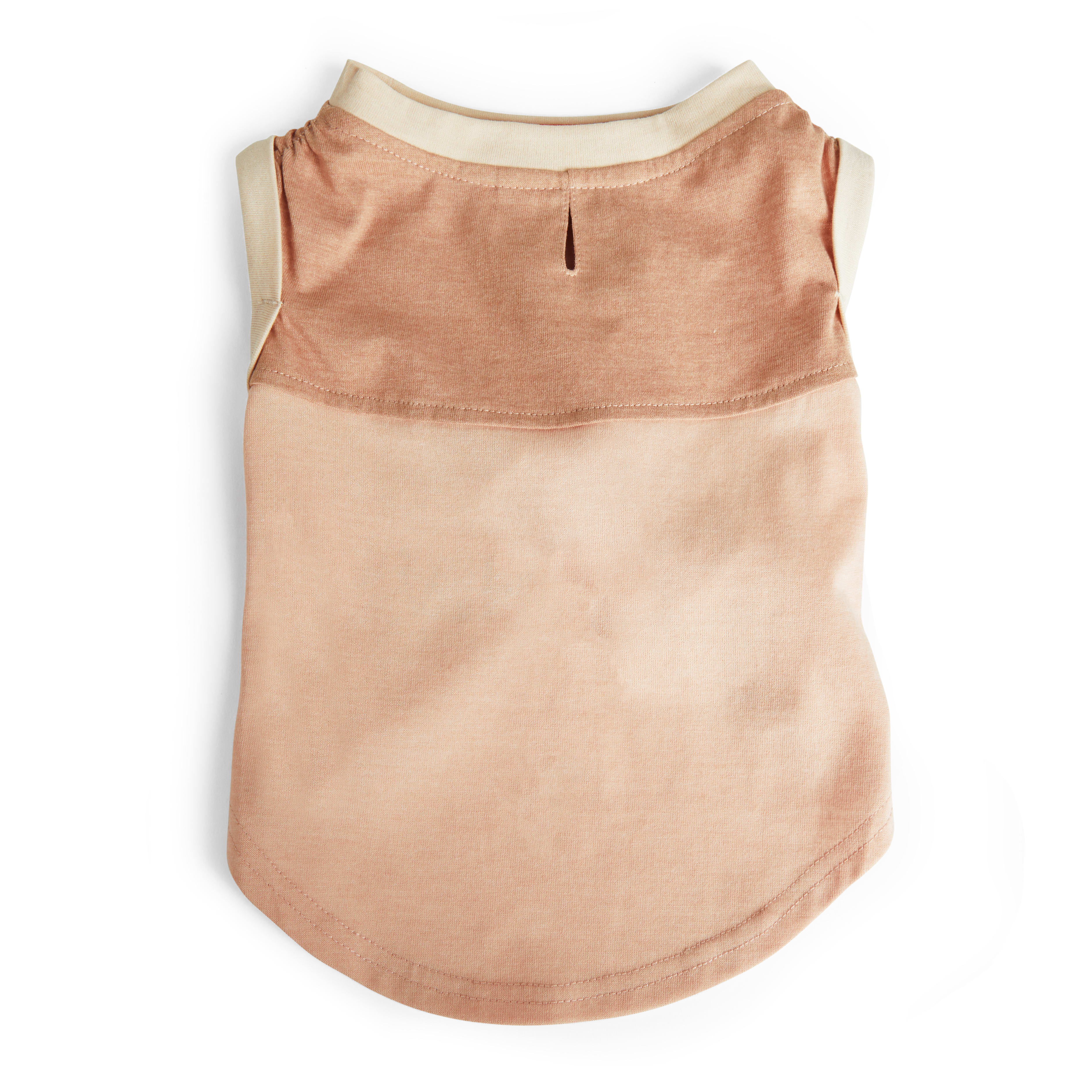 Reddy Pink/Taupe Colorblock Dog Tank， X-Small