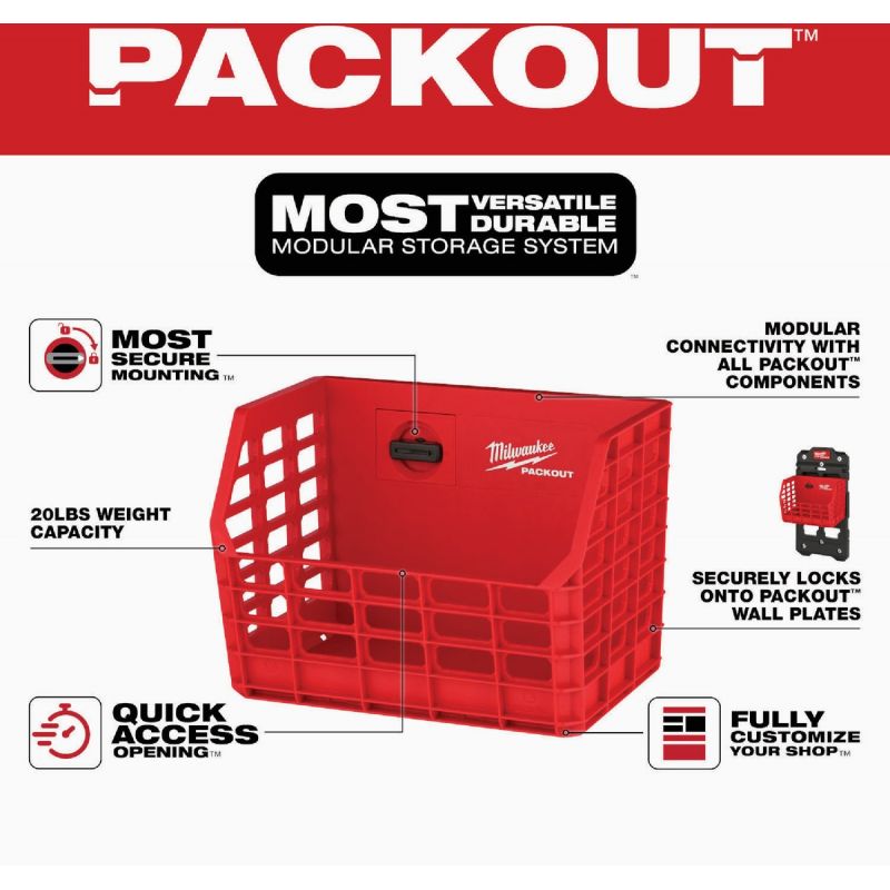 MW PACKOUT Wall Basket Red