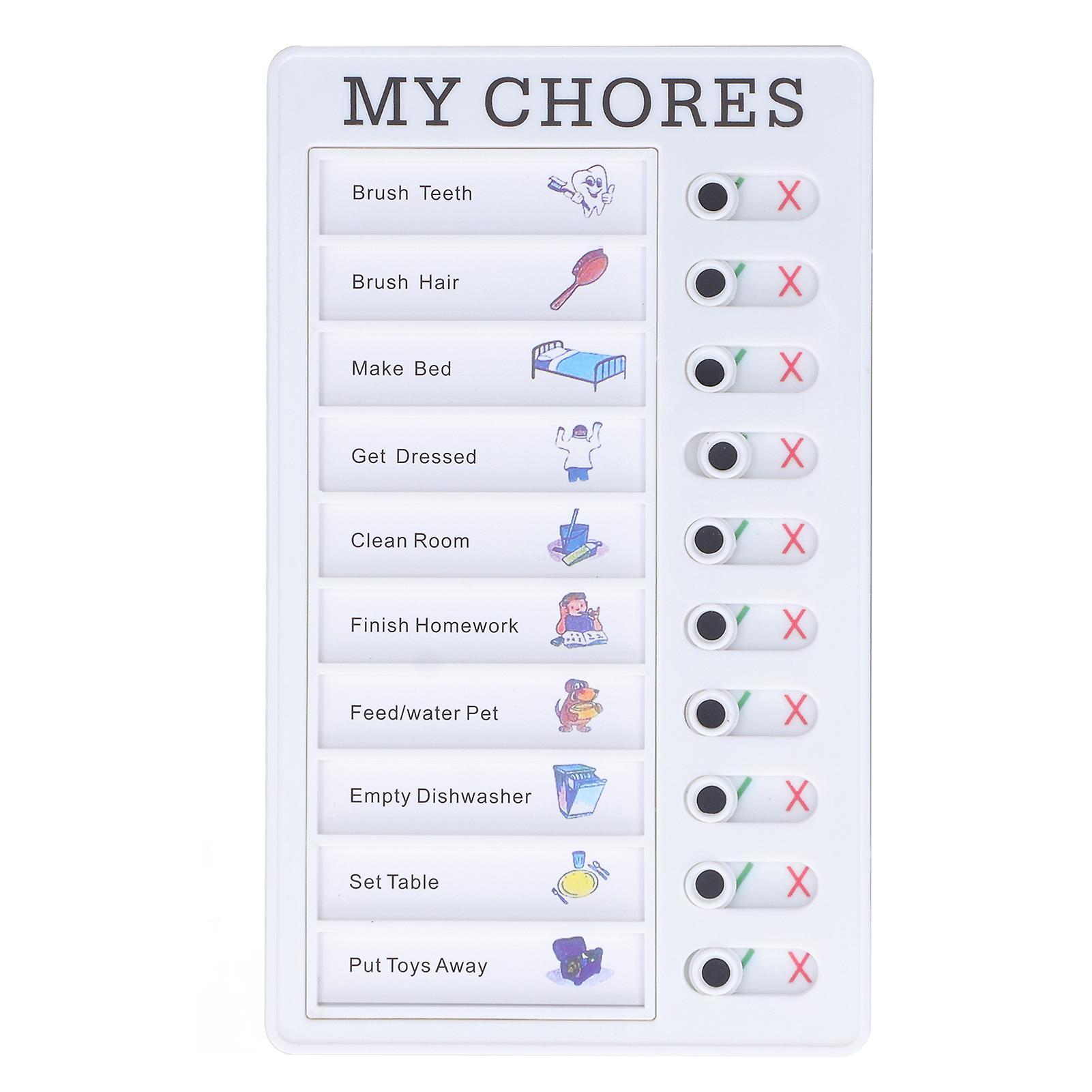 Chore Chart Memo Boards Portable Detachable Message Board Feel Comfortable PVC Kids Chore Chart for Kids Learn PlanningMY CHORES