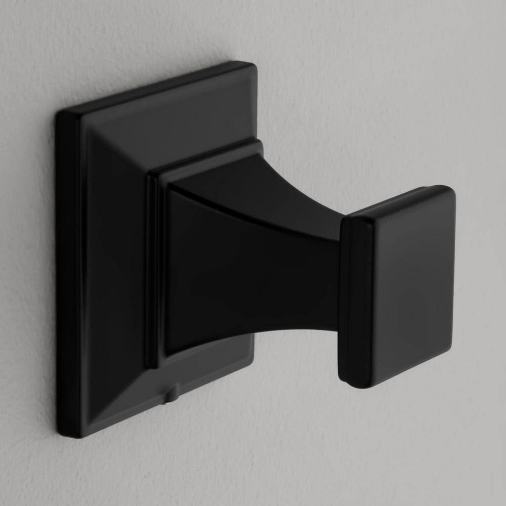 Glacier Bay Lorent Robe Hook in Matte Black BTH-003-110