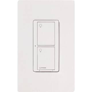 Lutron Caseta Smart Switch for All Bulb Types or Fans 5A Neutral Wire Required White (PD-5ANS-WH-R) PD-5ANS-WH-R