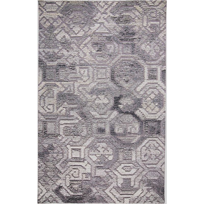 Weave and Wander Palatez Gray Ornamental Area Rug