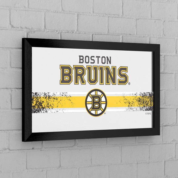 Nhl Boston Bruins Framed Logo Mirror