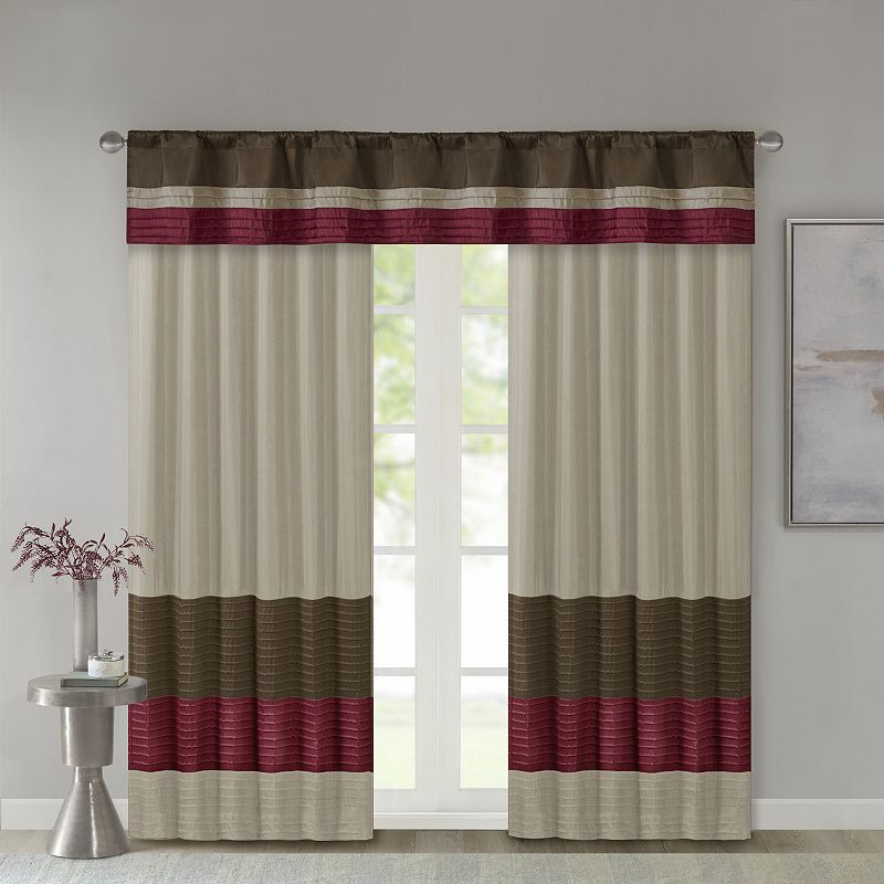 Madison Park Eastridge Light Filtering 1-Panel Rod Pocket Window Curtain - 50'' x 84''