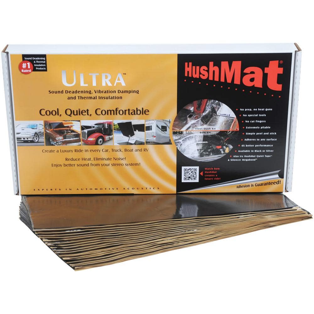 HushMat Trunk Sound-Deadening Kit with 19 sq. ft. Black Stealth Foil 10300