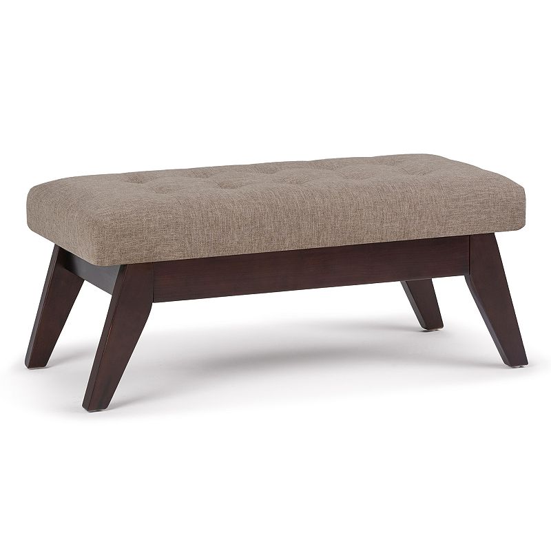 Simpli Home Draper Tufted Bench